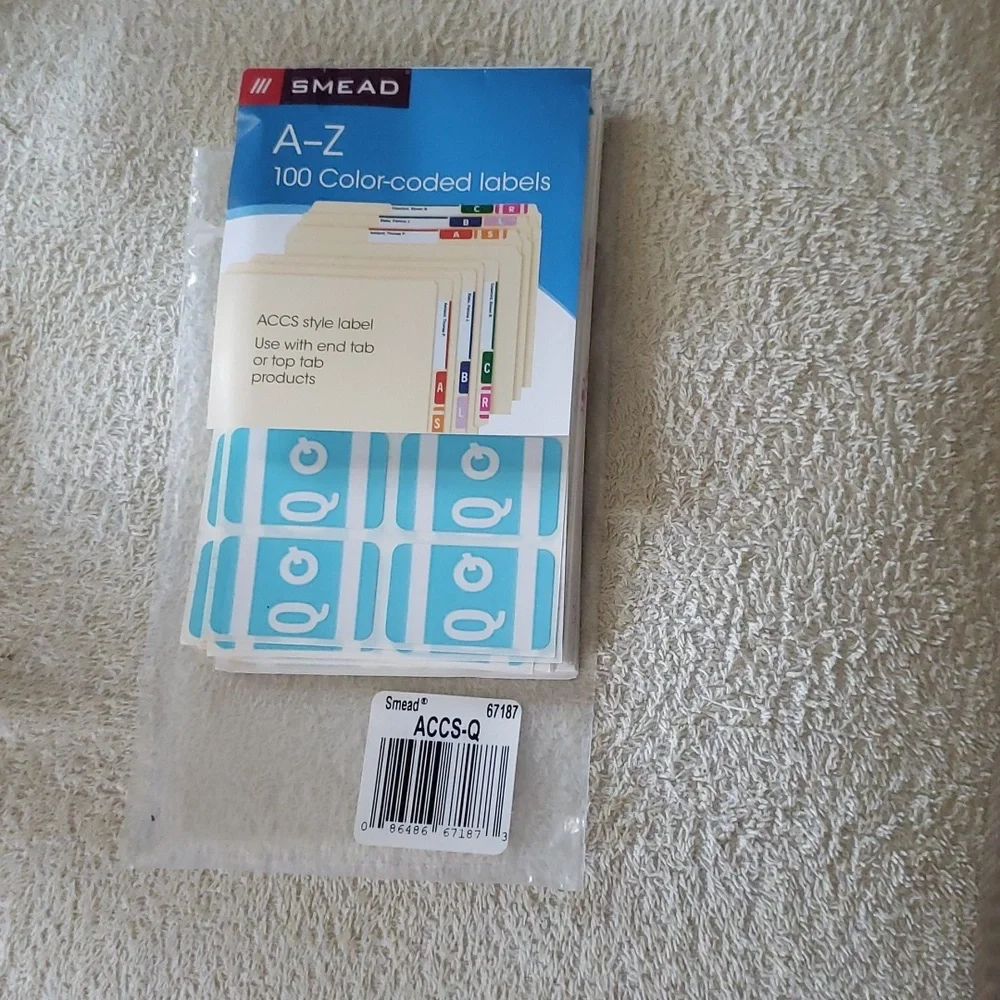 New Smead Color Labels 